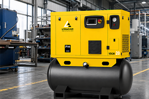 LOGICAIR 4-in-1 screw air compressor for manufacturing workshop