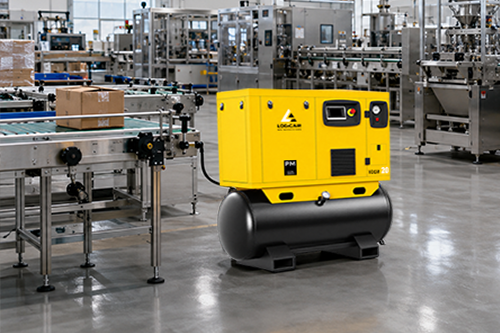 LOGICAIR 4-in-1 screw air compressor for packaging machinery