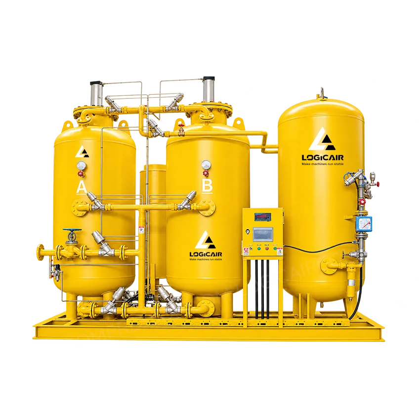 Industrial nitrogen generator with compact design, provides high-purity nitrogen supply for laser cutting, metal processing, food packaging and industrial manufacturing applications