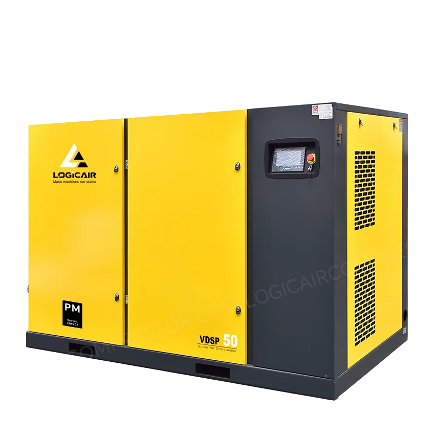 LOGICAIR VDSP 50 hp Two Stage PM VSD screw air compressor for industrial compressed air applications