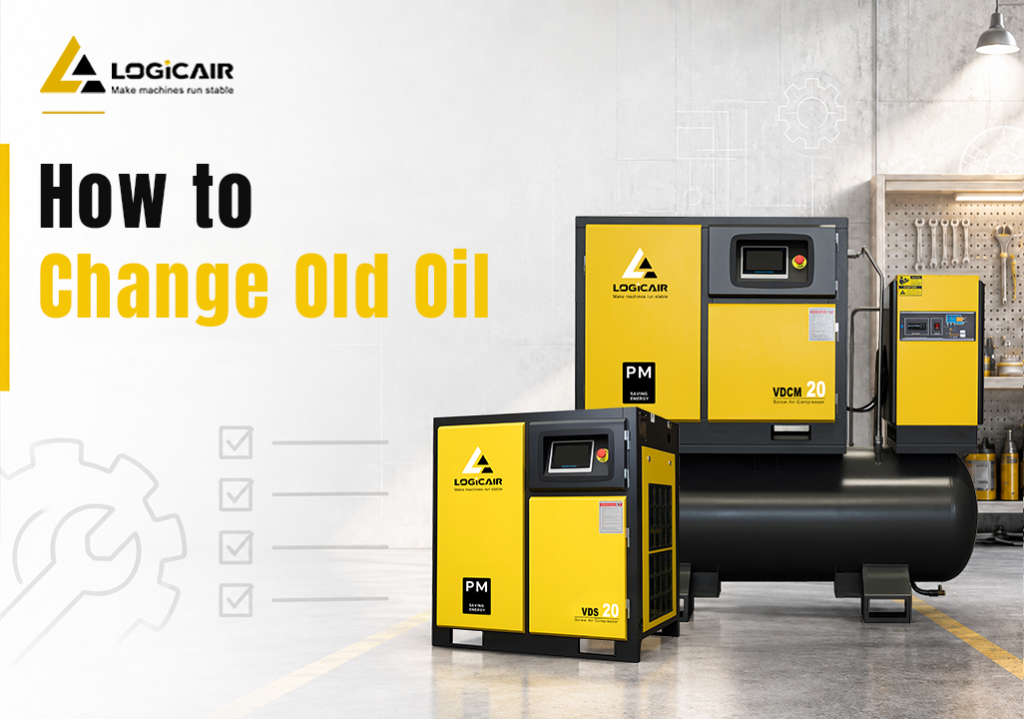 maintenance compressor : how to discharge old oil