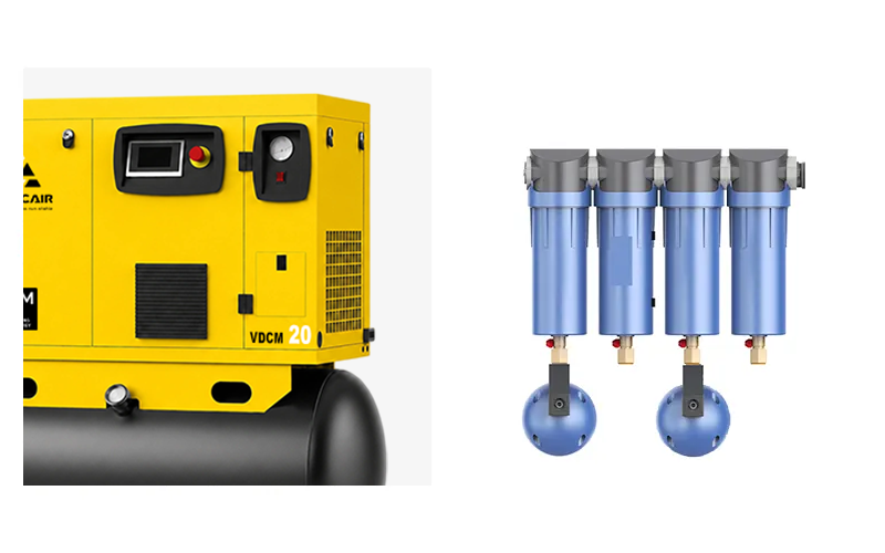 LOGICAIR 4 in 1 Screw air compressor line filter system